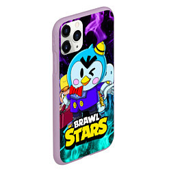 Чехол iPhone 11 Pro матовый BRAWL STARS MRP, цвет: 3D-сиреневый — фото 2