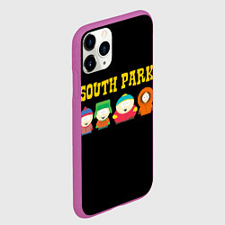 Чехол iPhone 11 Pro матовый South Park, цвет: 3D-фиолетовый — фото 2