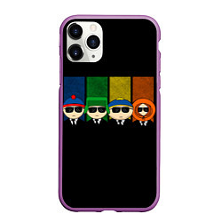 Чехол iPhone 11 Pro матовый South Park, цвет: 3D-фиолетовый