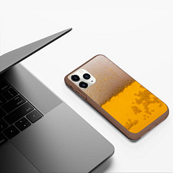 Чехол iPhone 11 Pro матовый Пиво, цвет: 3D-коричневый — фото 2