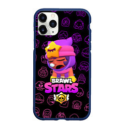 Чехол iPhone 11 Pro матовый Brawl Stars SANDY, цвет: 3D-тёмно-синий