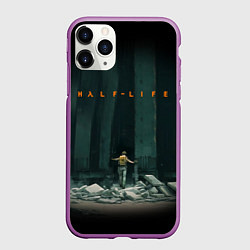 Чехол iPhone 11 Pro матовый HALF-LIFE, цвет: 3D-фиолетовый