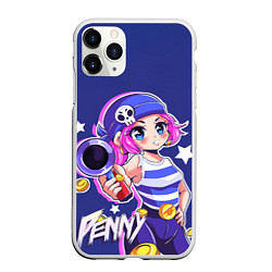 Чехол iPhone 11 Pro матовый PENNY, цвет: 3D-белый