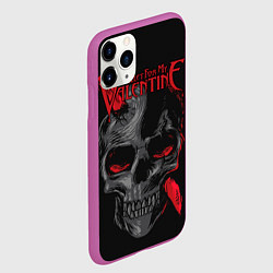 Чехол iPhone 11 Pro матовый Bullet For My Valentine, цвет: 3D-фиолетовый — фото 2