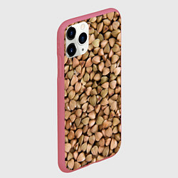 Чехол iPhone 11 Pro матовый Гречка Греча, цвет: 3D-малиновый — фото 2