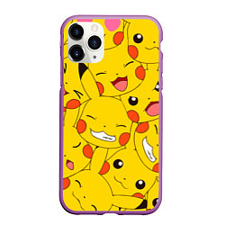 Чехол iPhone 11 Pro матовый Pikachu