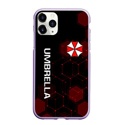 Чехол iPhone 11 Pro матовый UMBRELLA CORP, цвет: 3D-светло-сиреневый