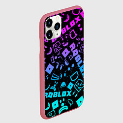 Чехол iPhone 11 Pro матовый Roblox, цвет: 3D-малиновый — фото 2