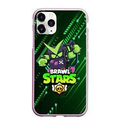 Чехол iPhone 11 Pro матовый BRAWL STARS VIRUS 8-BIT, цвет: 3D-розовый