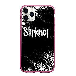 Чехол iPhone 11 Pro матовый SLIPKNOT, цвет: 3D-малиновый