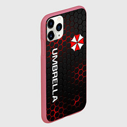 Чехол iPhone 11 Pro матовый UMBRELLA CORP, цвет: 3D-малиновый — фото 2