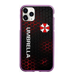 Чехол iPhone 11 Pro матовый UMBRELLA CORP, цвет: 3D-фиолетовый