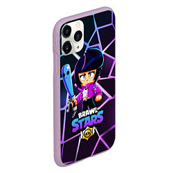 Чехол iPhone 11 Pro матовый BRAWL STARS BIBI, цвет: 3D-сиреневый — фото 2