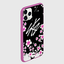 Чехол iPhone 11 Pro матовый Stray Kids, цвет: 3D-фиолетовый — фото 2