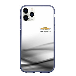 Чехол iPhone 11 Pro матовый CHEVROLET, цвет: 3D-серый