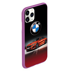 Чехол iPhone 11 Pro матовый BMW, цвет: 3D-фиолетовый — фото 2