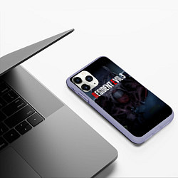 Чехол iPhone 11 Pro матовый Resident evil 3 remake, цвет: 3D-светло-сиреневый — фото 2