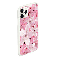 Чехол iPhone 11 Pro матовый САКУРА, цвет: 3D-белый — фото 2