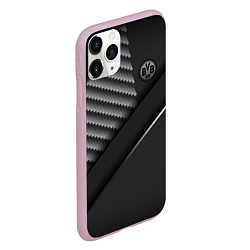 Чехол iPhone 11 Pro матовый FC Borussia, цвет: 3D-розовый — фото 2