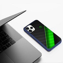 Чехол iPhone 11 Pro матовый FC Borussia, цвет: 3D-тёмно-синий — фото 2