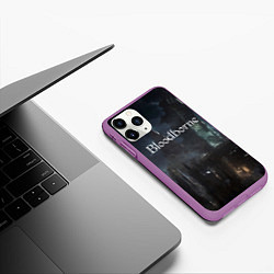 Чехол iPhone 11 Pro матовый Bloodborne, цвет: 3D-фиолетовый — фото 2