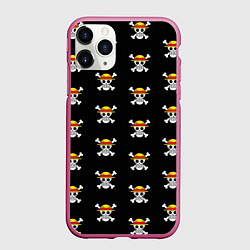 Чехол iPhone 11 Pro матовый One Piece, цвет: 3D-малиновый