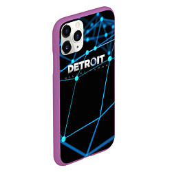 Чехол iPhone 11 Pro матовый Detroit:Become Human, цвет: 3D-фиолетовый — фото 2