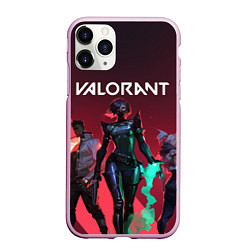 Чехол iPhone 11 Pro матовый Valorant, цвет: 3D-розовый