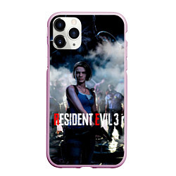 Чехол iPhone 11 Pro матовый RESIDENT EVIL 3, цвет: 3D-розовый