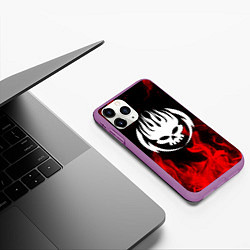 Чехол iPhone 11 Pro матовый THE OFFSPRING, цвет: 3D-фиолетовый — фото 2