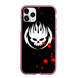 Чехол iPhone 11 Pro матовый THE OFFSPRING, цвет: 3D-малиновый