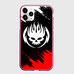 Чехол iPhone 11 Pro матовый THE OFFSPRING, цвет: 3D-малиновый