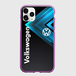 Чехол iPhone 11 Pro матовый Volkswagen, цвет: 3D-фиолетовый