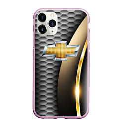 Чехол iPhone 11 Pro матовый CHEVROLET, цвет: 3D-розовый