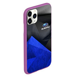 Чехол iPhone 11 Pro матовый SUBARU, цвет: 3D-фиолетовый — фото 2