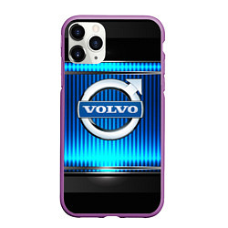 Чехол iPhone 11 Pro матовый VOLVO, цвет: 3D-фиолетовый