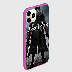 Чехол iPhone 11 Pro матовый Bloodborne, цвет: 3D-фиолетовый — фото 2