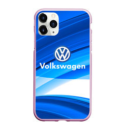 Чехол iPhone 11 Pro матовый Volkswagen, цвет: 3D-розовый