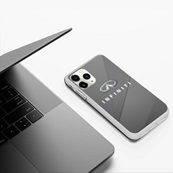 Чехол iPhone 11 Pro матовый Infiniti, цвет: 3D-белый — фото 2