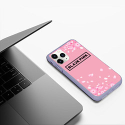 Чехол iPhone 11 Pro матовый BLACKPINK, цвет: 3D-светло-сиреневый — фото 2