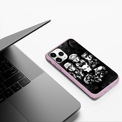 Чехол iPhone 11 Pro матовый JOJOS BIZARRE ADVENTURE, цвет: 3D-розовый — фото 2