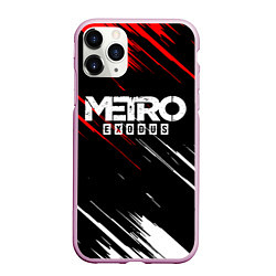 Чехол iPhone 11 Pro матовый METRO EXODUS, цвет: 3D-розовый