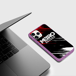 Чехол iPhone 11 Pro матовый METRO EXODUS, цвет: 3D-фиолетовый — фото 2