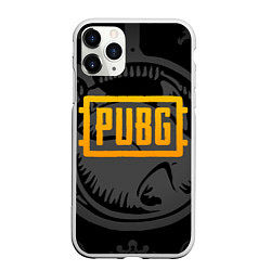 Чехол iPhone 11 Pro матовый PUBG, цвет: 3D-белый