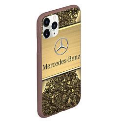 Чехол iPhone 11 Pro матовый MERCEDES GOLD, цвет: 3D-коричневый — фото 2