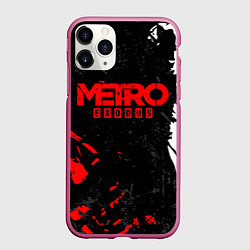 Чехол iPhone 11 Pro матовый METRO EXODUS, цвет: 3D-малиновый