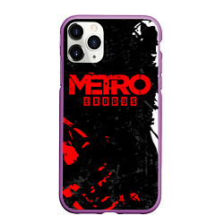 Чехол iPhone 11 Pro матовый METRO EXODUS, цвет: 3D-фиолетовый