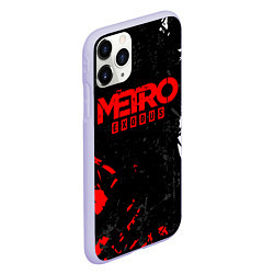 Чехол iPhone 11 Pro матовый METRO EXODUS, цвет: 3D-светло-сиреневый — фото 2