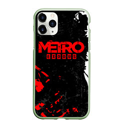 Чехол iPhone 11 Pro матовый METRO EXODUS, цвет: 3D-салатовый
