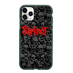 Чехол iPhone 11 Pro матовый SLIPKNOT, цвет: 3D-темно-зеленый